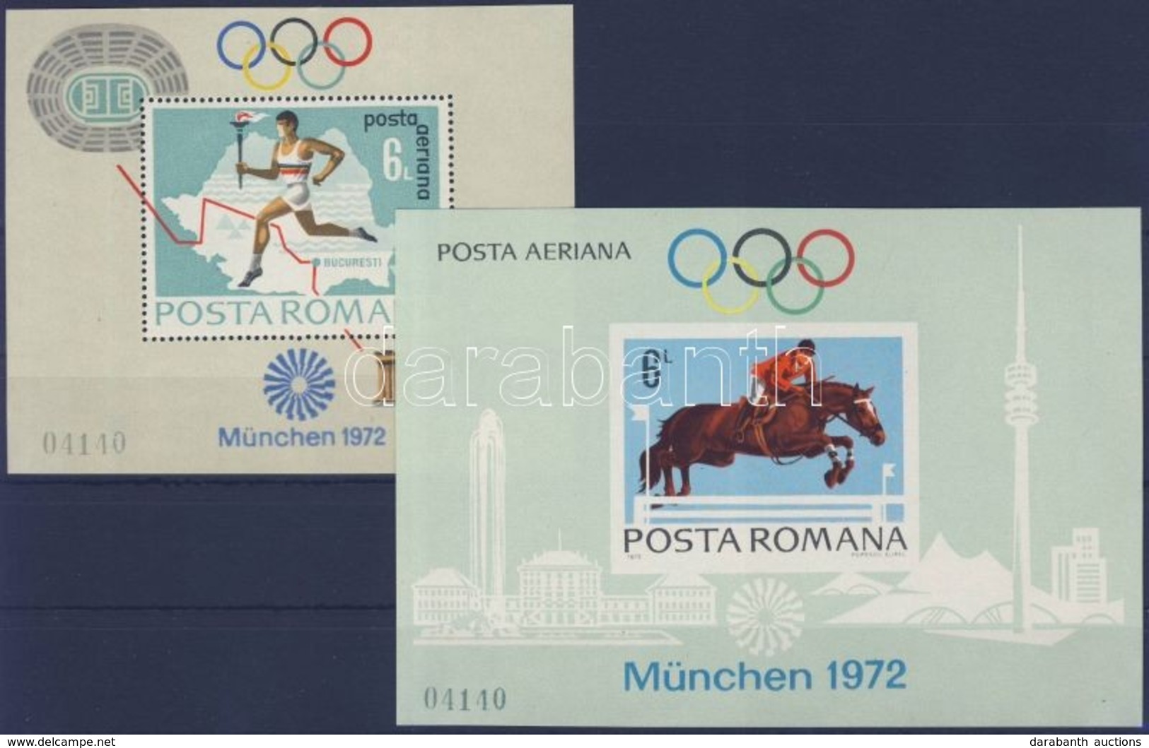 ** 1972 Müncheni Olimpia Blokksor Mi 93-94 - Autres & Non Classés