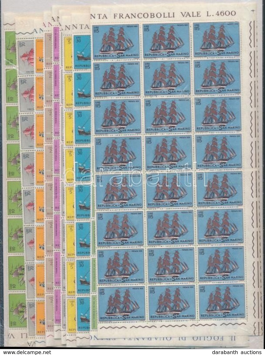 ** 1963 Hajók Sor Teljes ívekben Mi 750-759 (hajtott) - Autres & Non Classés