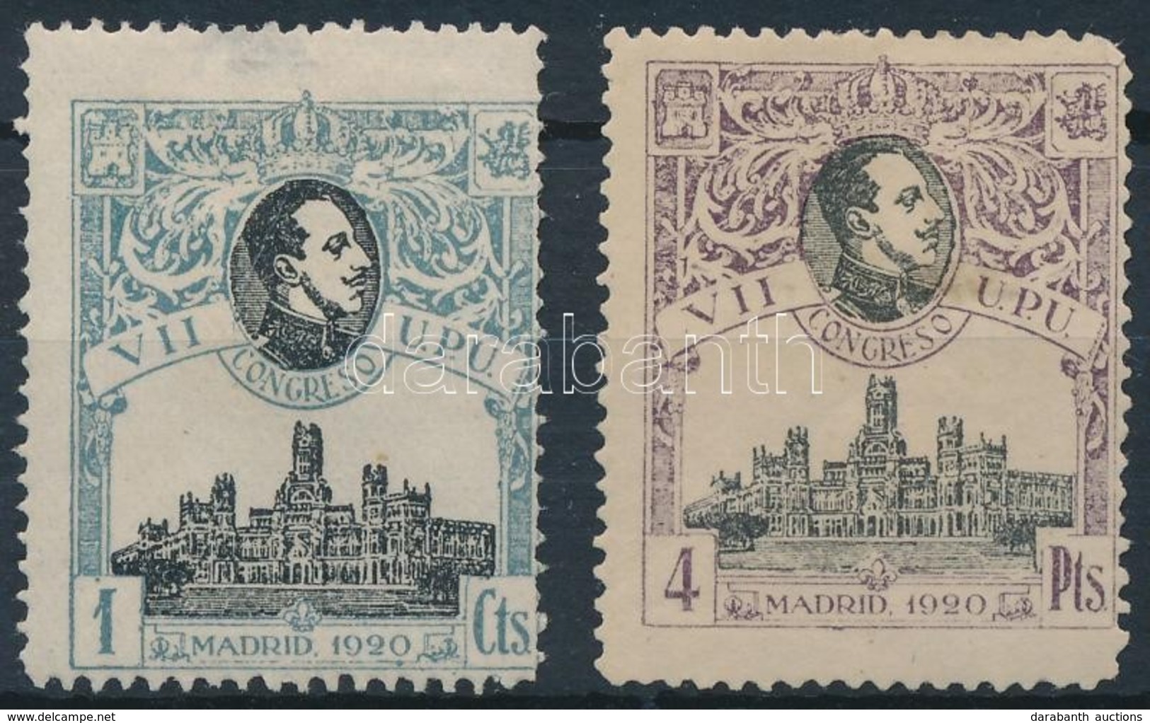 * 1920 UPU Mi 267 + 278 - Other & Unclassified