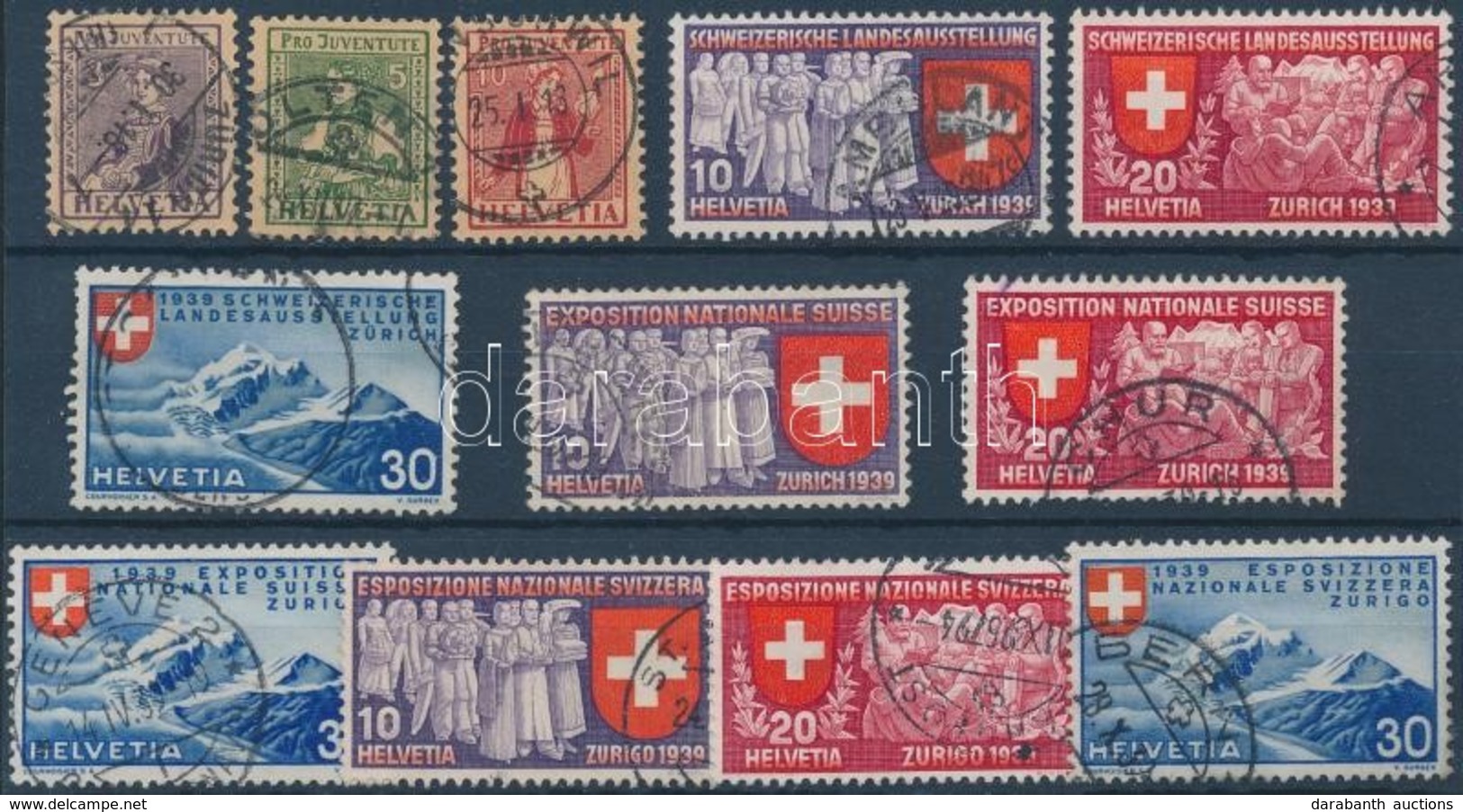 O 1917/1939 2 Klf Sor Mi 133-135, 335-343 (Mi EUR 138,-) - Andere & Zonder Classificatie