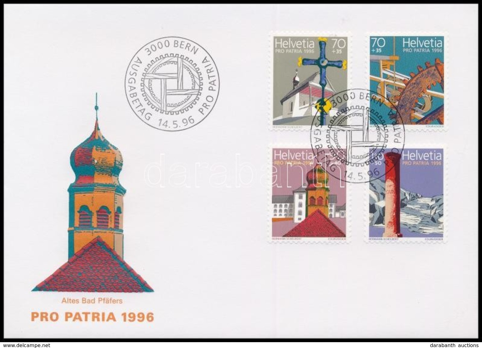 1996 Pro Patria Sor Mi 1577-1580 FDC-n - Sonstige & Ohne Zuordnung