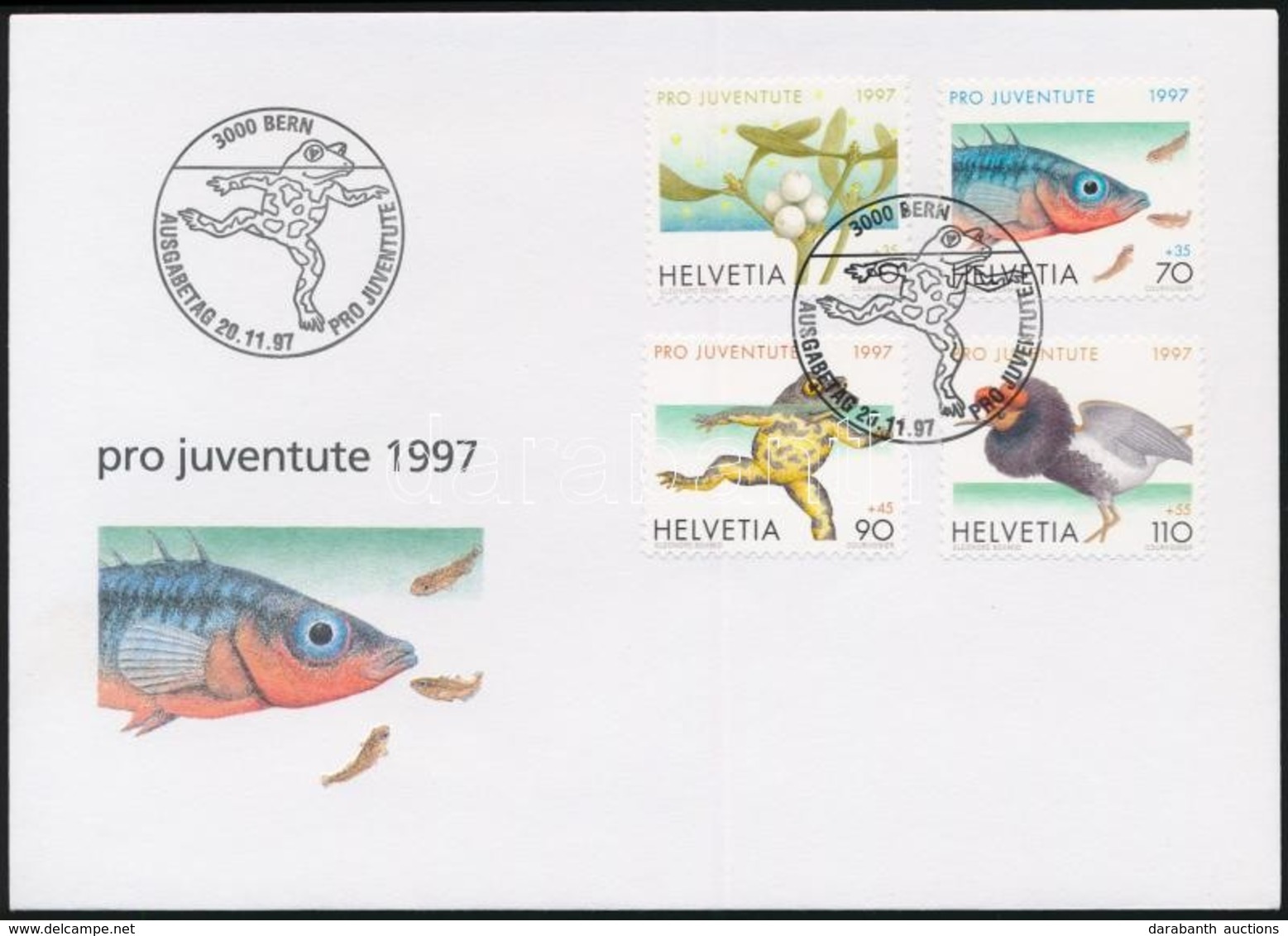 1997 Pro Juventute Sor Mi 1629 - 1632 FDC-n - Autres & Non Classés