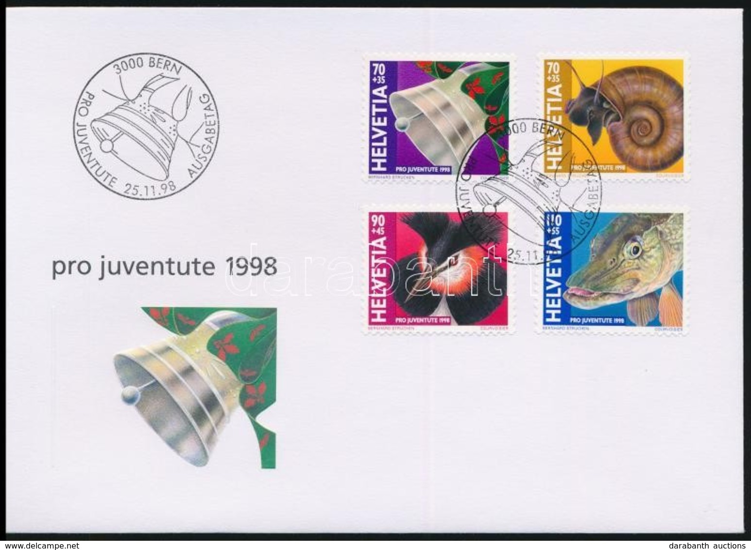 1998 Pro Juventute Sor Mi 1663-1666 FDC-n - Autres & Non Classés