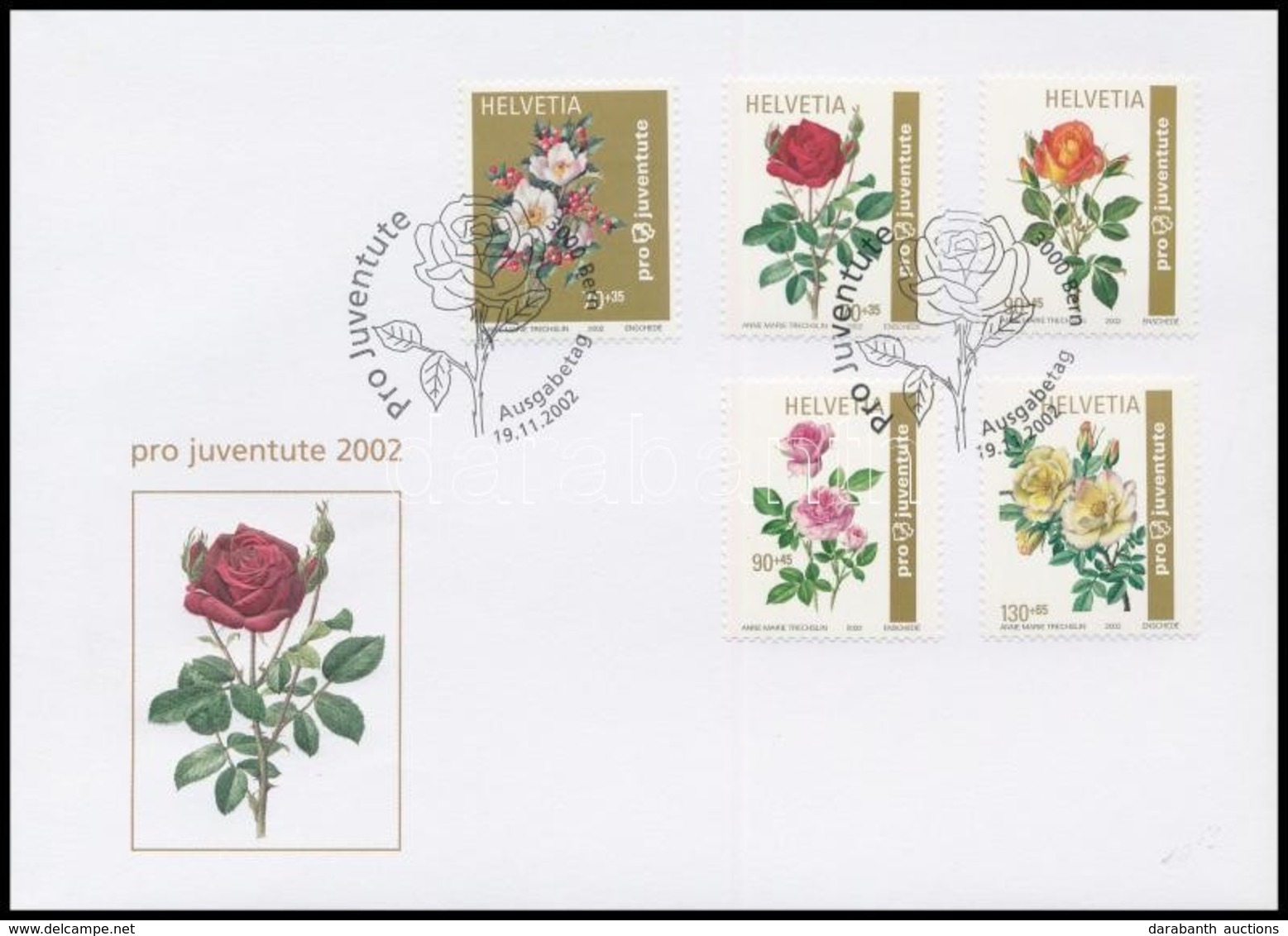 2002 Pro Juventute Sor Mi 1810-1814 FDC-n - Sonstige & Ohne Zuordnung