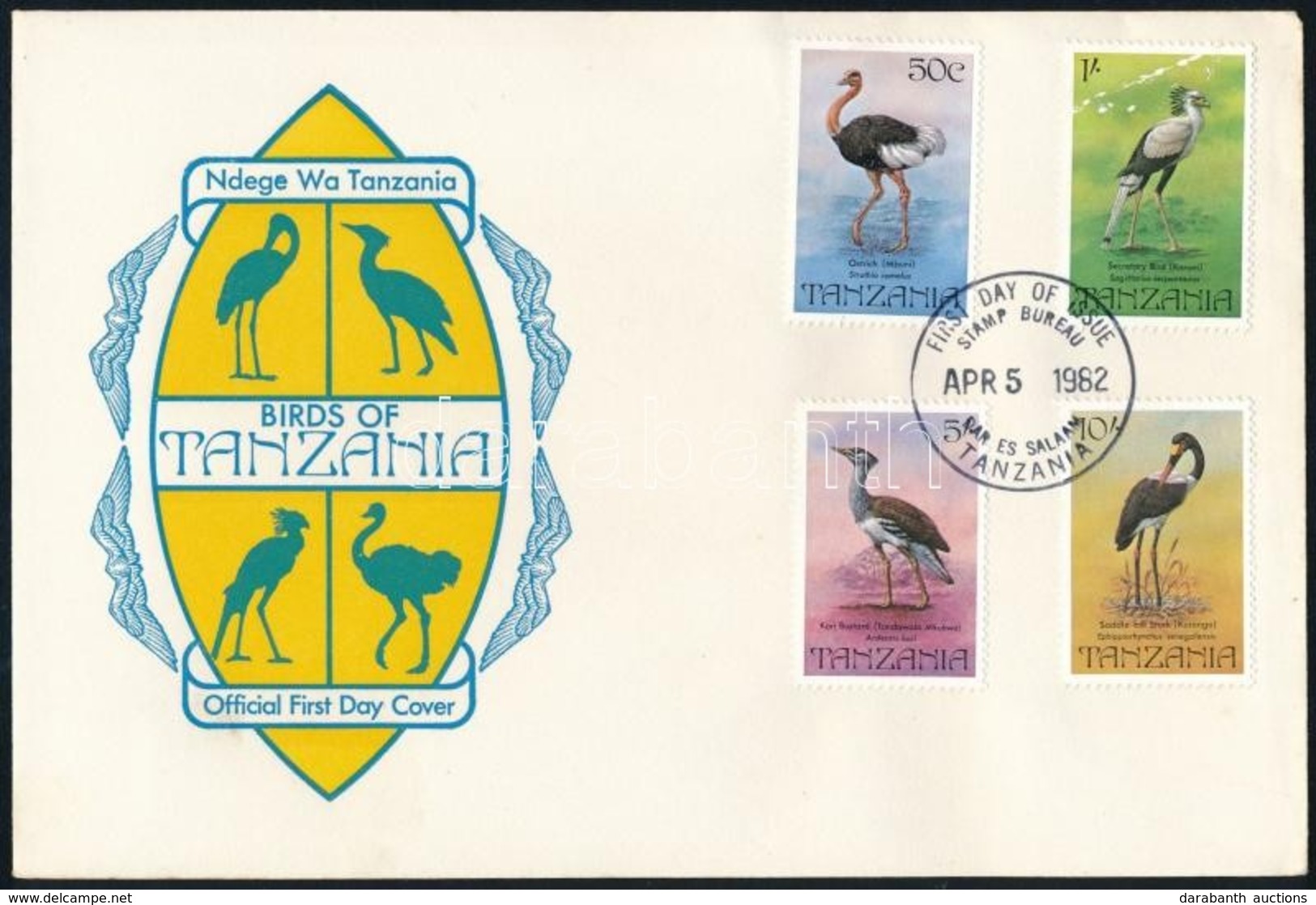 1982 Madarak Sor FDC-n Mi 193-196 - Other & Unclassified