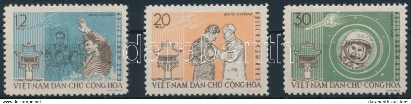 ** 1962 Titow észak-vietnami Látogatása Sor Mi 217-219 - Sonstige & Ohne Zuordnung