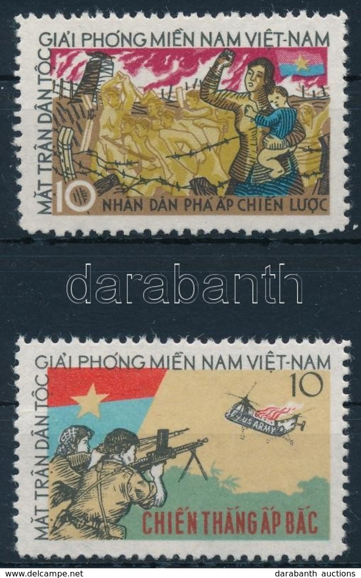 ** Vietkong Kiadás 1963 Felszabadulás Sor Mi 4-5 - Autres & Non Classés