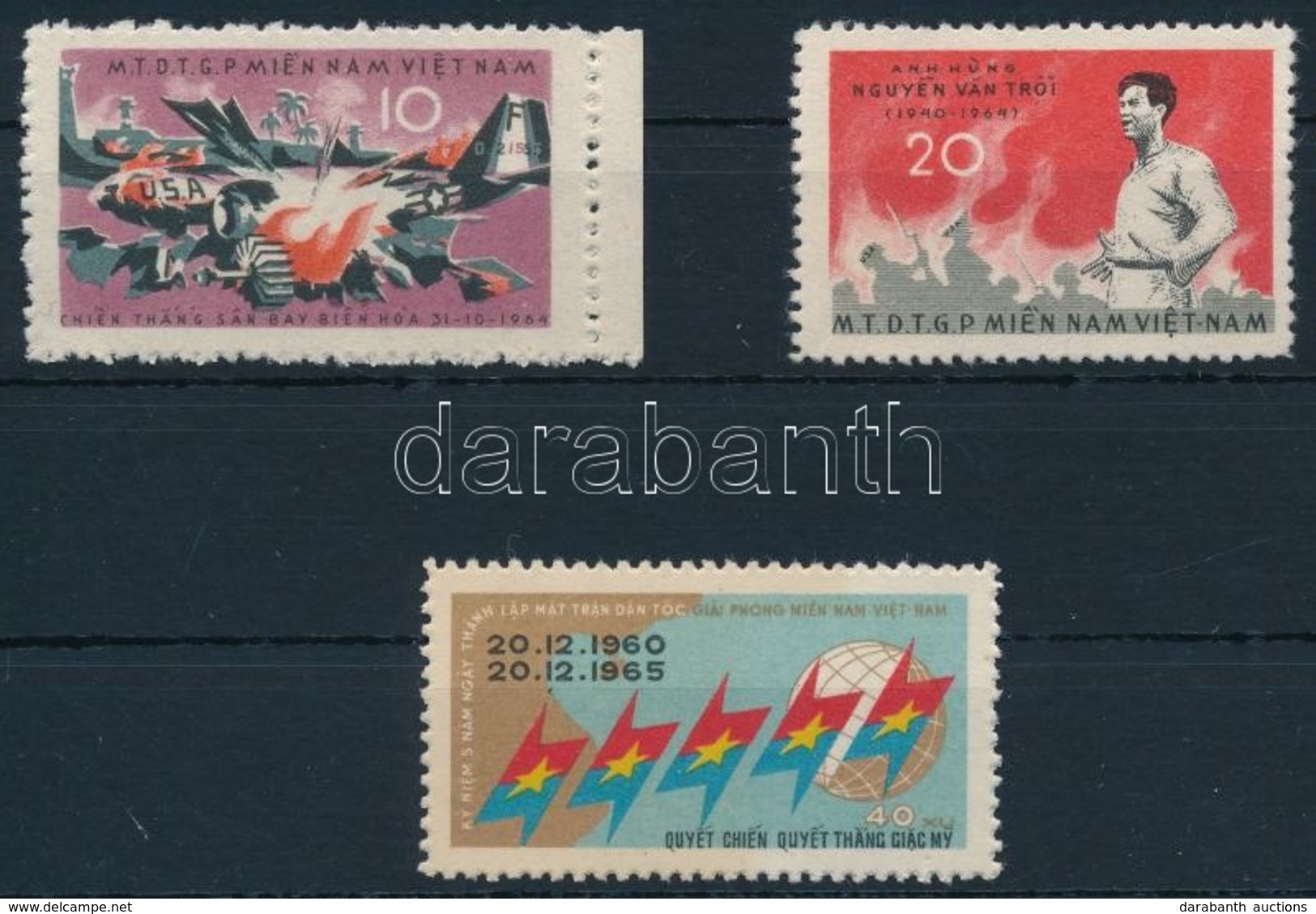 ** Vietkong Kiadás 1965 Mi 9-10, 11 - Altri & Non Classificati