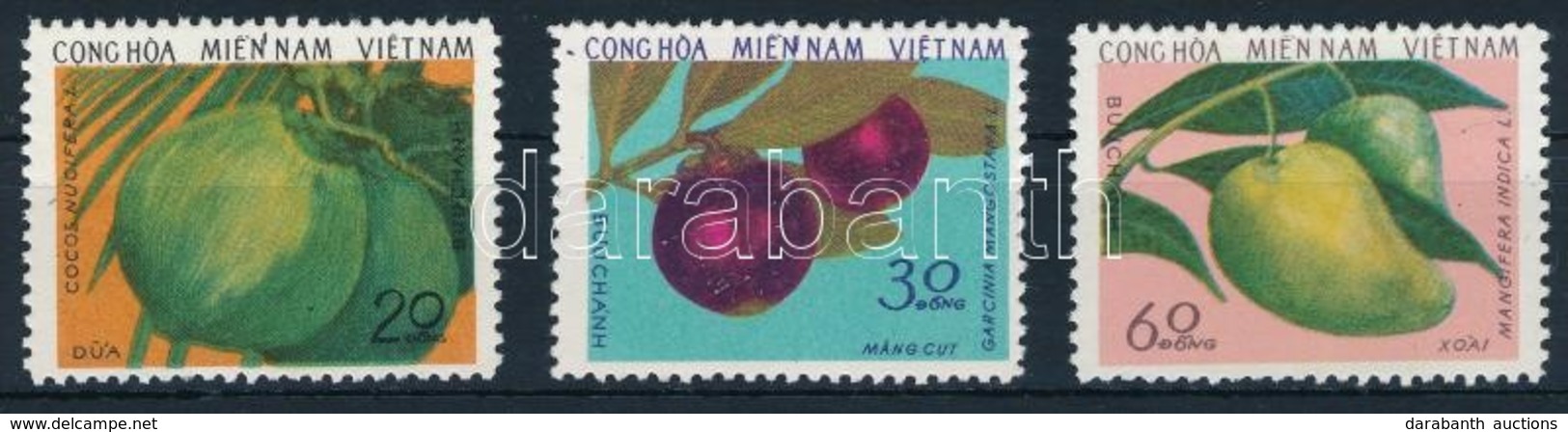 ** Vietkong Kiadás 1976 Gyümölcsök Sor Mi 61-63 - Andere & Zonder Classificatie