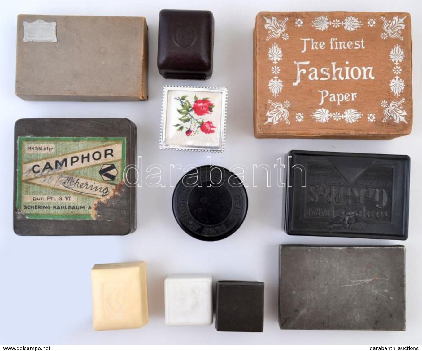 Egy Csomagnyi Vegyes Régi Papír és Fémdoboz / Vintage Paper And Metal Boxes With Advertising - Altri & Non Classificati