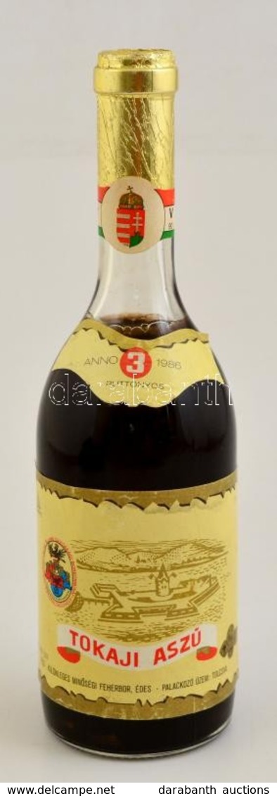 1986 Tokaji Aszú, 3 Puttonyos, Tokaji Borkülönlegesség, Bontatlan Palackban,palackozó üzem:Tolcsva, 0,5 L - Altri & Non Classificati