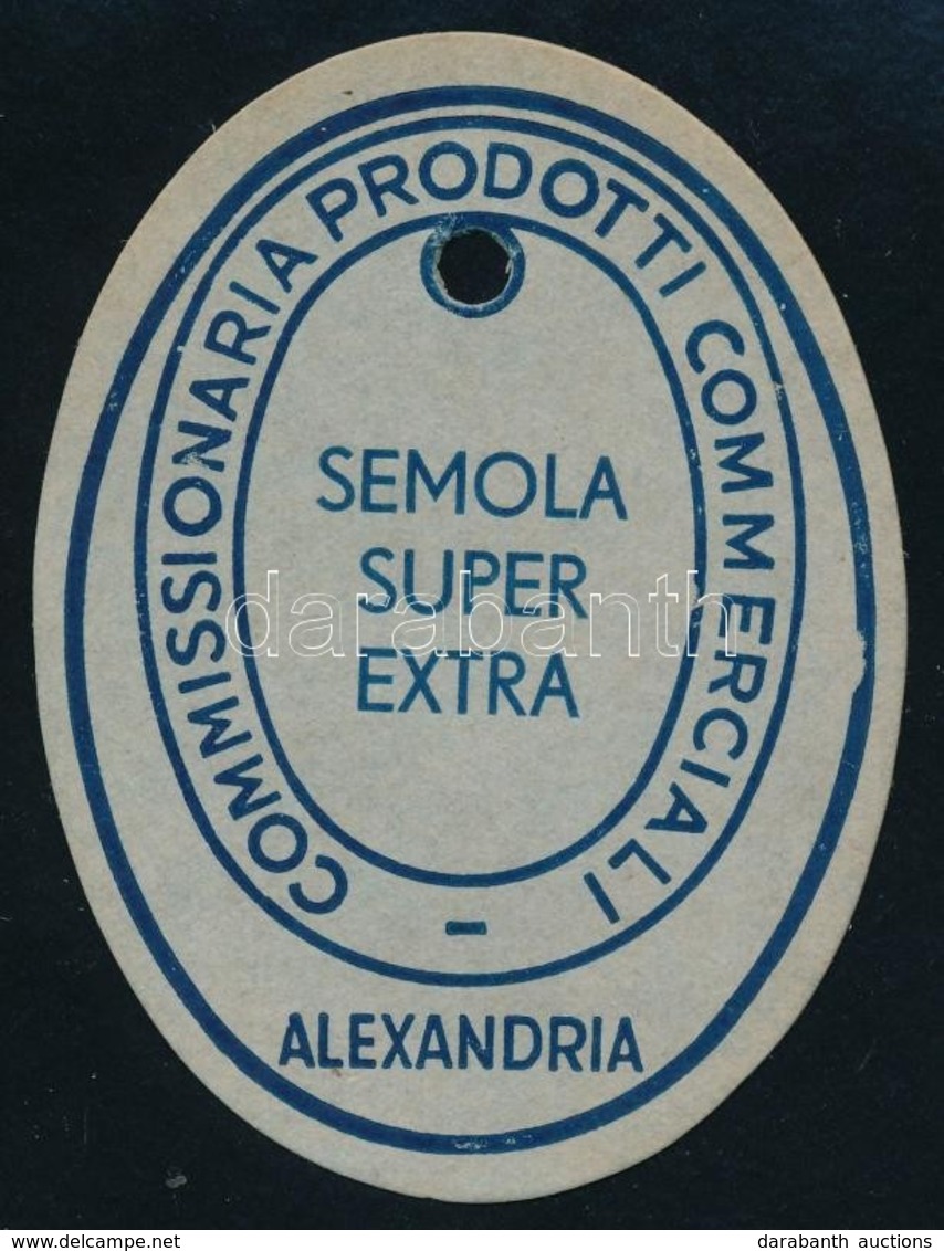 Cca 1900 Liszteszsák Zárjegy. Alexandria / Flour Bag Tax Stamp - Ohne Zuordnung