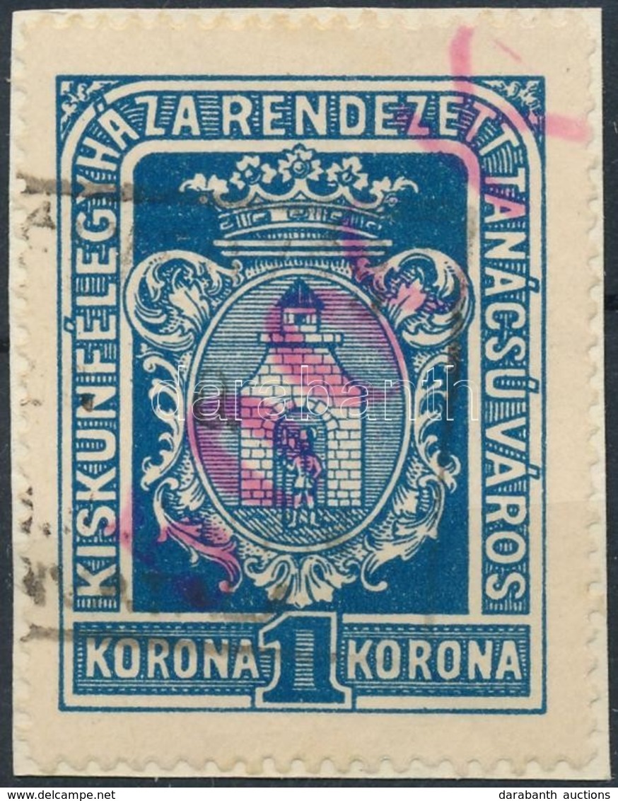 1924 Kiskunfélegyháza R.T.V. 19 Sz. Okirati Illetékbélyeg (20.000) - Zonder Classificatie