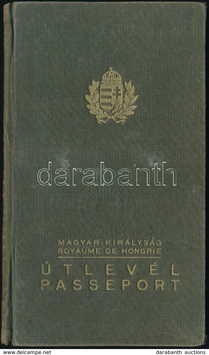 1940 Keményfedeles útlevél / Hungarian Passport. - Unclassified