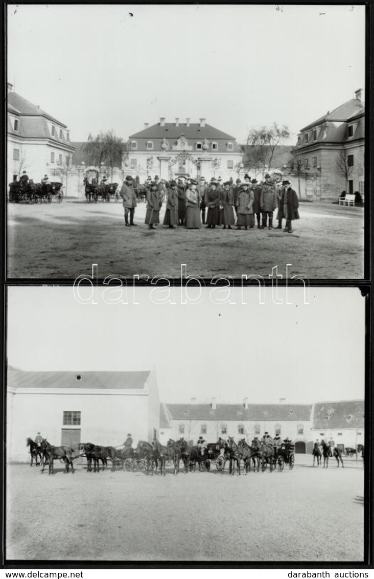 Cca 1910 Habsburg-Tescheni Frigyes F?herceg (1856-1936) Családi Fényképtárából, 6 Db Vintage üveglemezr?l Készült, Kés?b - Andere & Zonder Classificatie