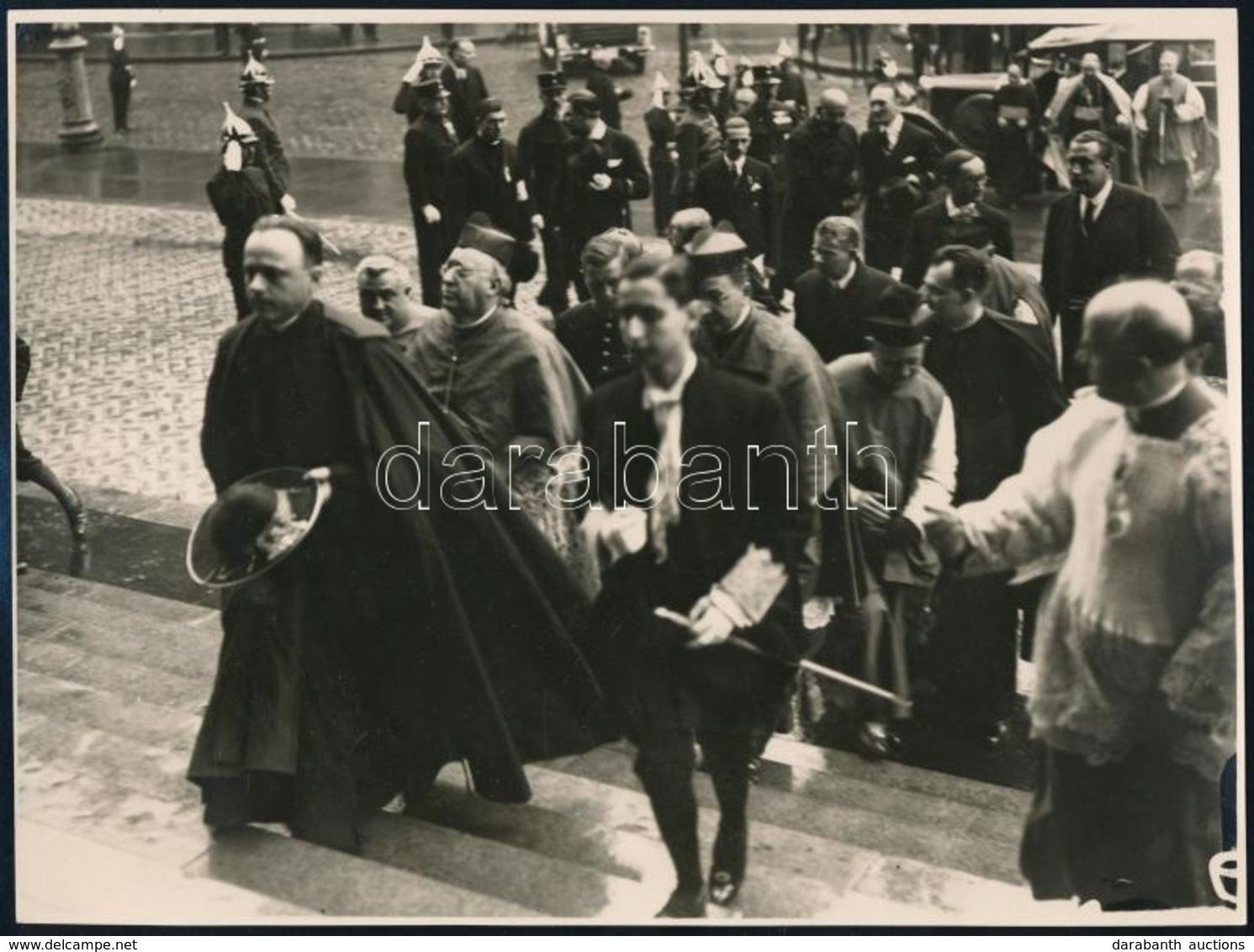 1930 Szent Imre év Aloisio Sincero Pápai Legátus A Bazilikánál  Budapesten. Macsi András Pecséttel Jelzett Fotója. 24x16 - Sonstige & Ohne Zuordnung