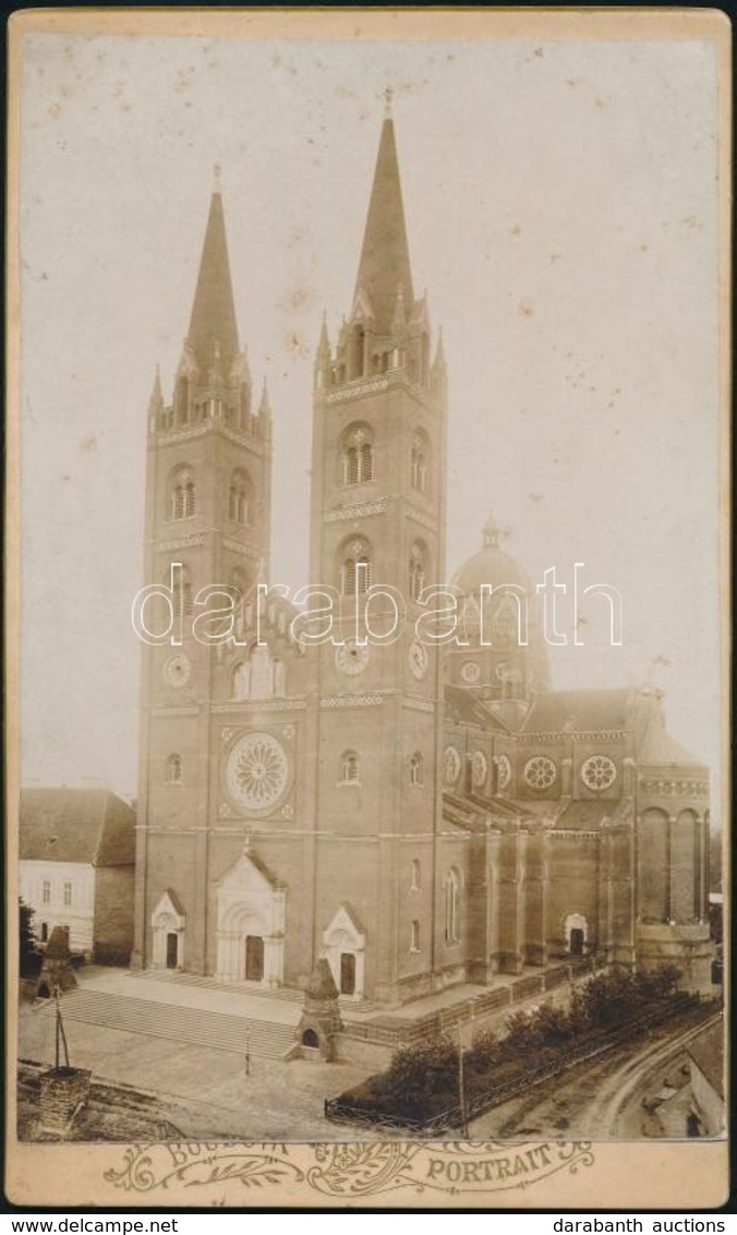 1900 Diakóvári (Djakovo, ?akovo) Katedrális, Szent Péter Székesegyház-Bazilika, Keményhátú Fotó, A Hátoldalán Pecséttel  - Autres & Non Classés