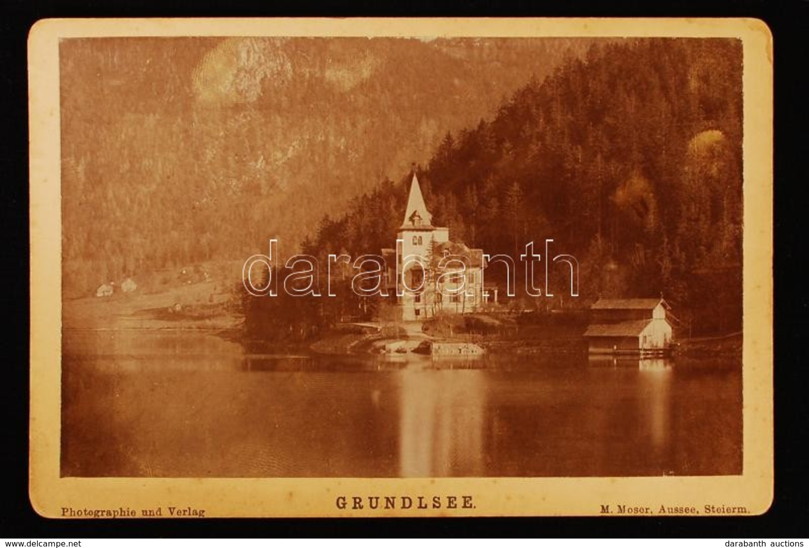 Cca 1890 Grundlsee - Ausztria 2 Db Fotó / Austria, Grundlsee 2 Photos 17x11 Cm - Autres & Non Classés