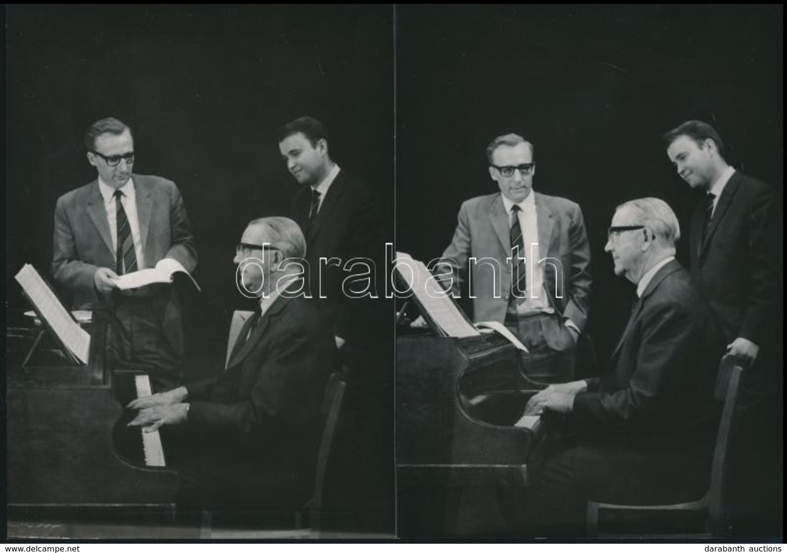 Cca 1960 4 Zongoristát ábrázoló Fotó / 4 Pianist Photos 13x18 Cm - Altri & Non Classificati