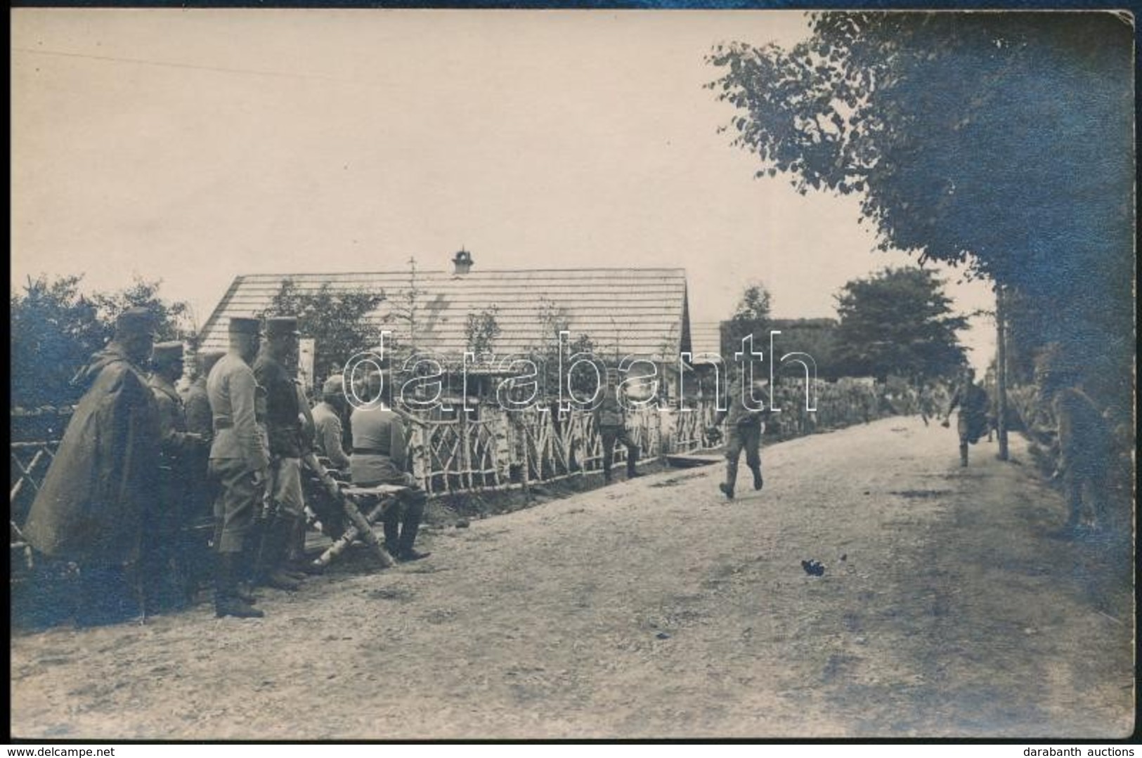 Cca 1917 Játékok A Fronton. Katonai Futóverseny,  / WW: I. Military Photo 9x15 Cm - Autres & Non Classés