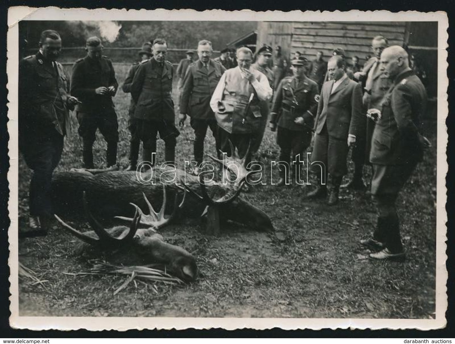 Cca 1940 Hermann Göring (1893-1946) Marsall és Wehrmacht F?tisztek Vadászaton Seckenburg (Sapowednoje) Mellett. Eredeti  - Altri & Non Classificati