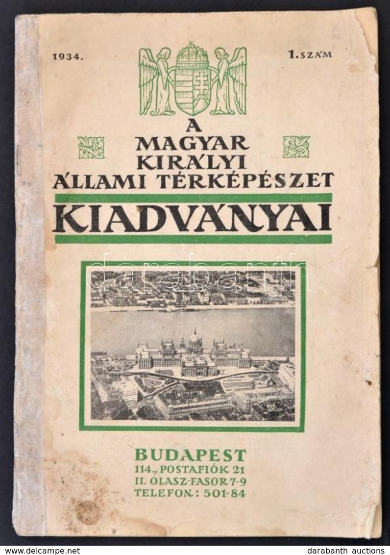 A M. Kir . Állami Térképészet Kiadványai 1934/1. - Autres & Non Classés