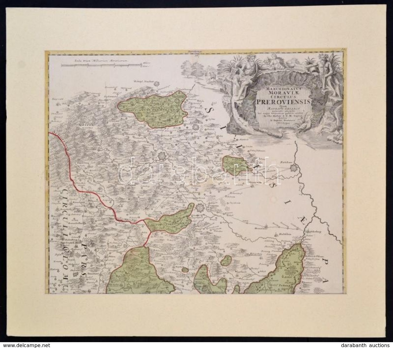 Cca 1720 Johann Baptist Homann: Marchionatus Moraviae Circulus Preroviensis Quem Mandato Caesareo Accurate Emensus Hac M - Andere & Zonder Classificatie