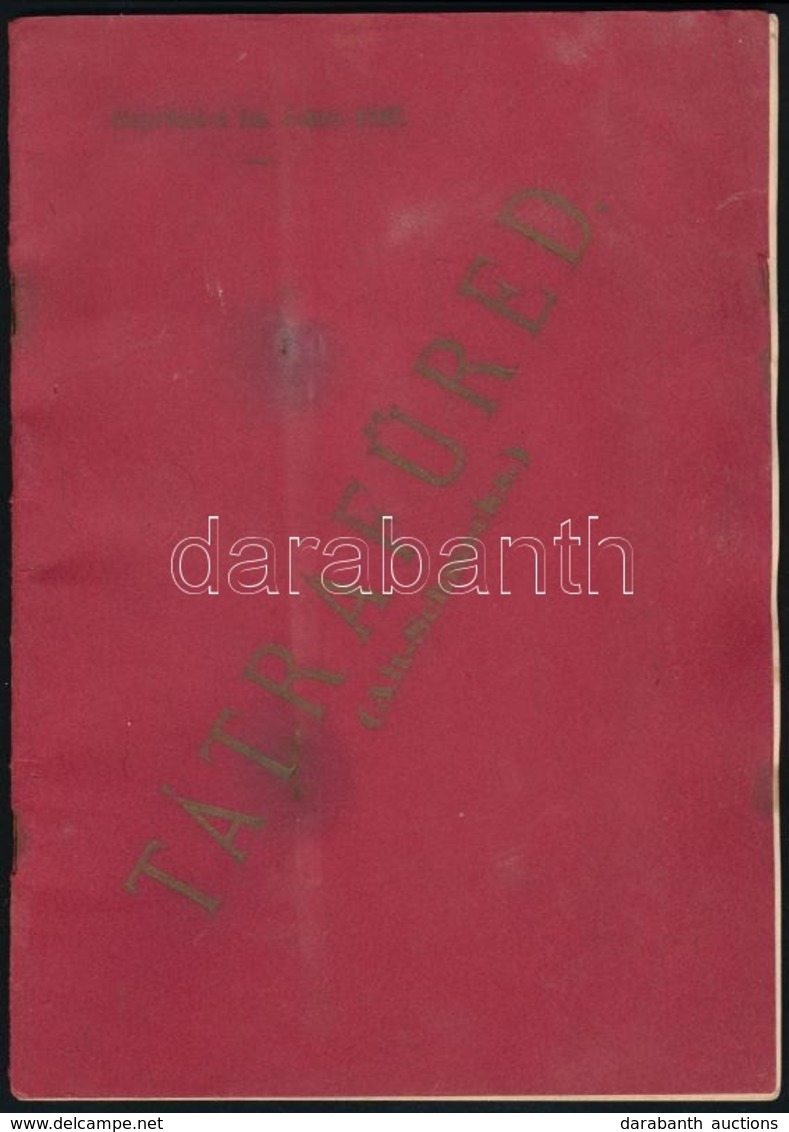 1903 Tátrafüred (Alt-Schmecks) Klimatischer Curort In Der Hohen Tátra, Ismertet? Füzet, 24p - Ohne Zuordnung