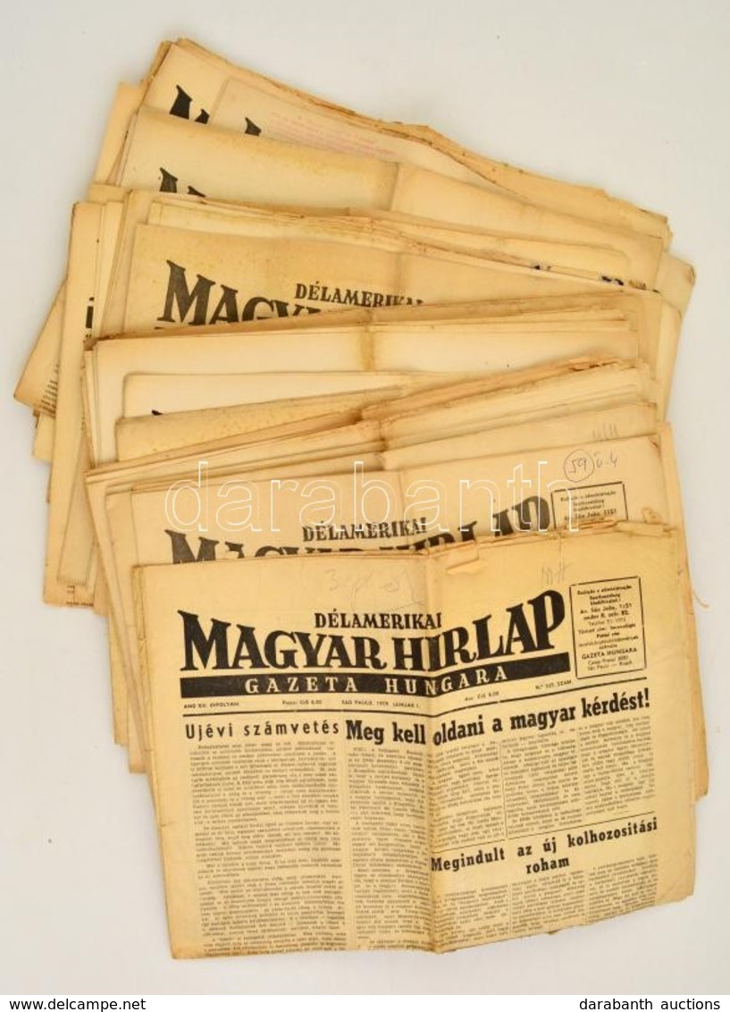 1957-1965 Emigráns Folyóirat A Sao Paulo-i Délamerikai Magyar Hir Lap 42 Száma, Változó állapotban. - Non Classificati