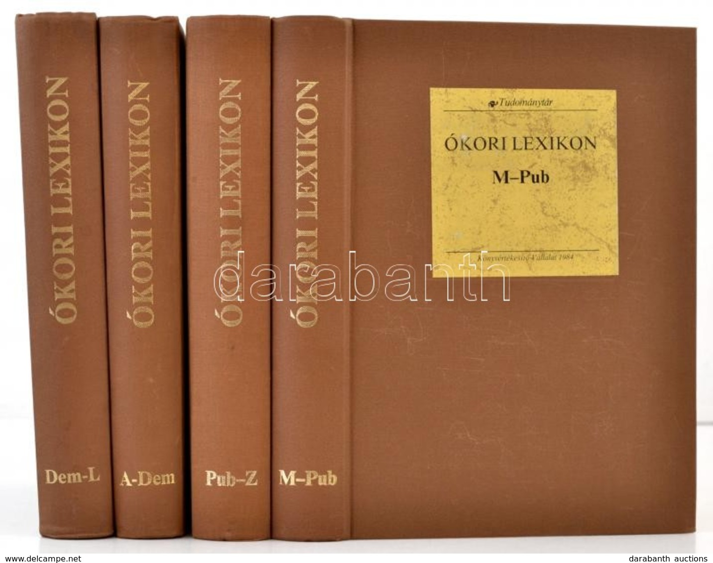 Ókori Lexikon I-IV. Szerk.: Dr. Pecz Vilmos. Tudománytár. Bp., 1984, Könyvértékesít? Vállalat. Kiadói Egészvászon Kötés, - Zonder Classificatie