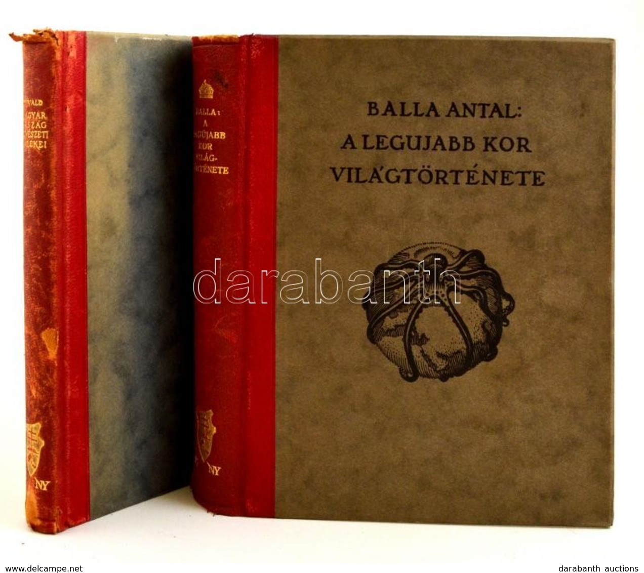 Divald Kornél: Magyarország M?vészeti Emlékei. Bp., 1927, Királyi Magyar Egyetemi Nyomda. Kiadói Aranyozott, Félb?r Köté - Non Classés