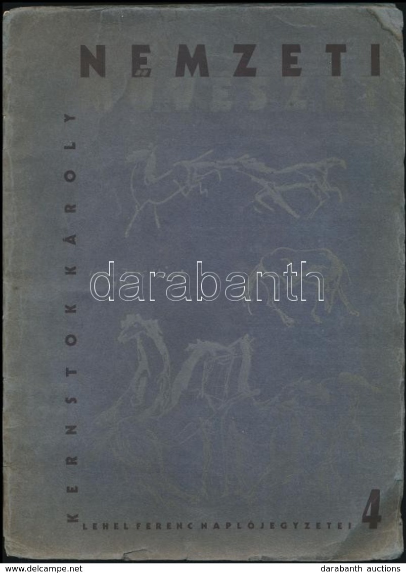 Nemzeti M?vészet - Lehel Ferenc Naplójegyzetei 4. Kernstok Károly (Bp.,1934, Hungária Hírlapnyomda Rt.), 49-64 P. Fekete - Zonder Classificatie