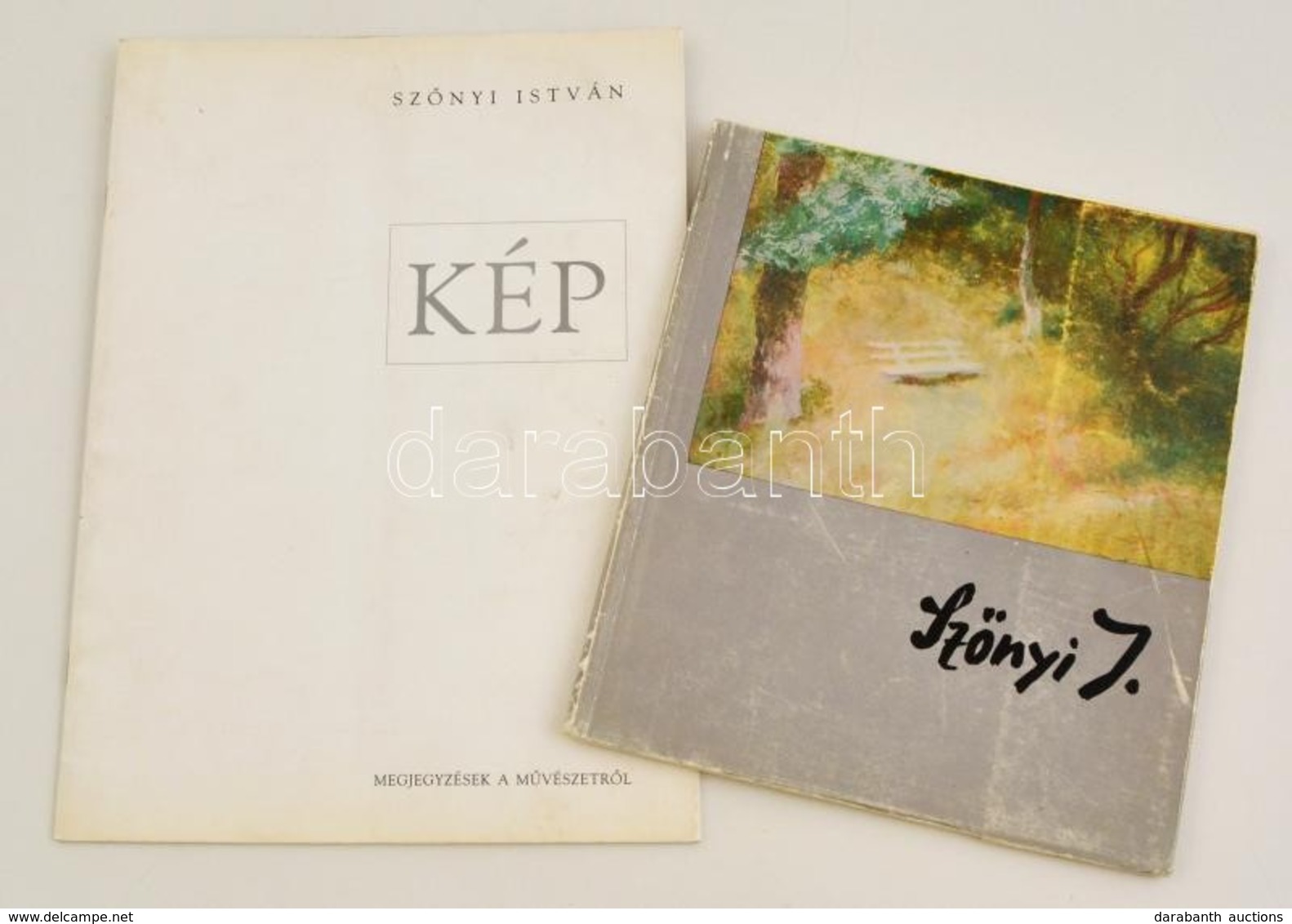 2 Db Könyv - Sz?nyi István: Kép + Sz?nyi István Emlékkiállítás. Bp., 1963. Kiadói Papírkötés, Kopottas állapotban. - Unclassified