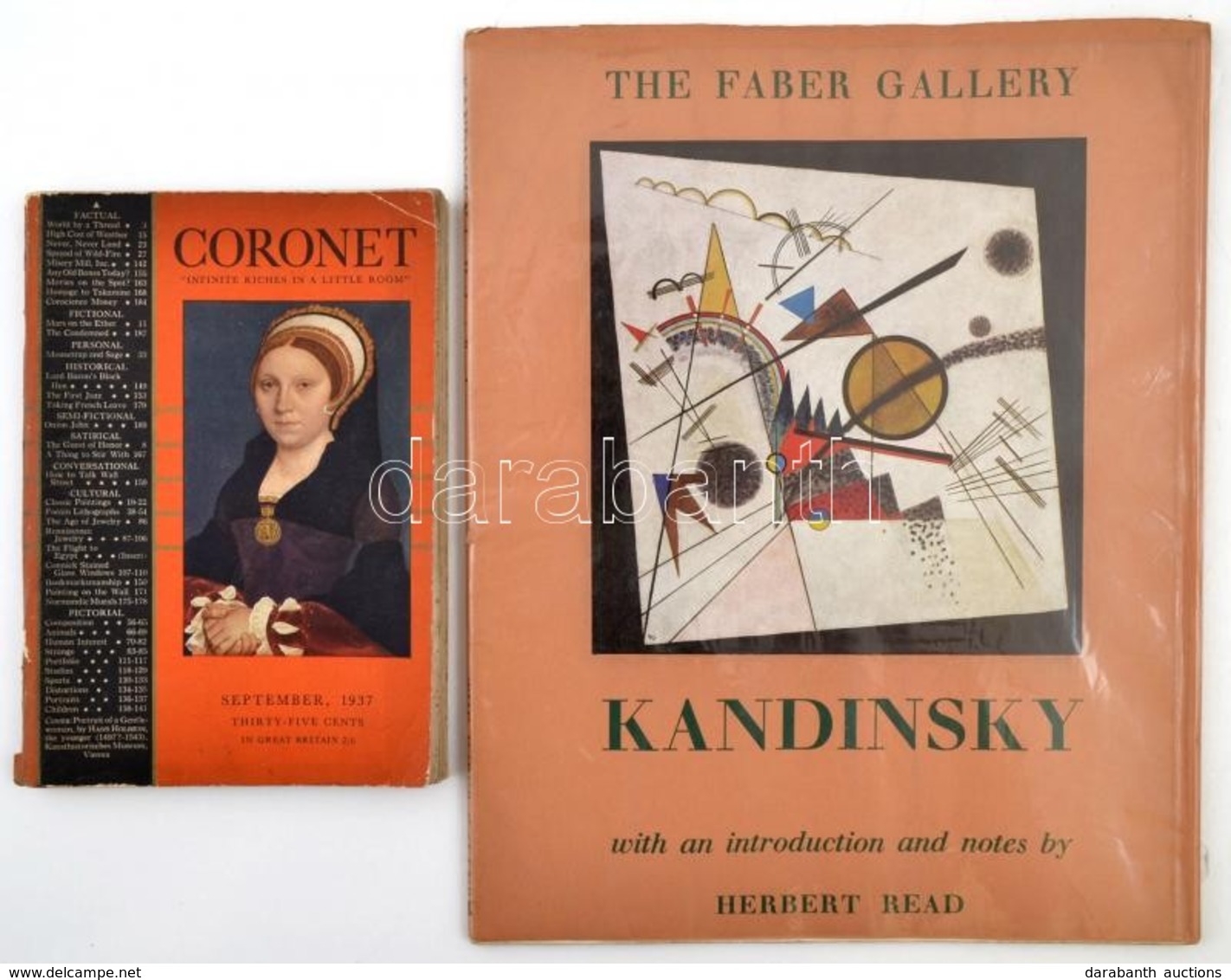 Kandinsky (1866-1944) With An Introduction And Notes By Herbert Read. Faber And Faber. + Coronet 'Infinitive Riches In A - Non Classés