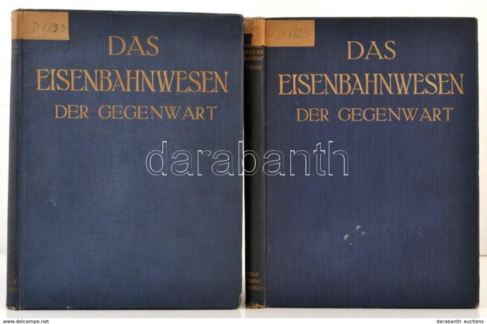 Der Eisenbahnwesen Der Gegenwart Dargestellt Auf Grund Der Verhältnisse Der Deutschen Bahnen. I-II. Kötet. Berlin, 1911, - Non Classés