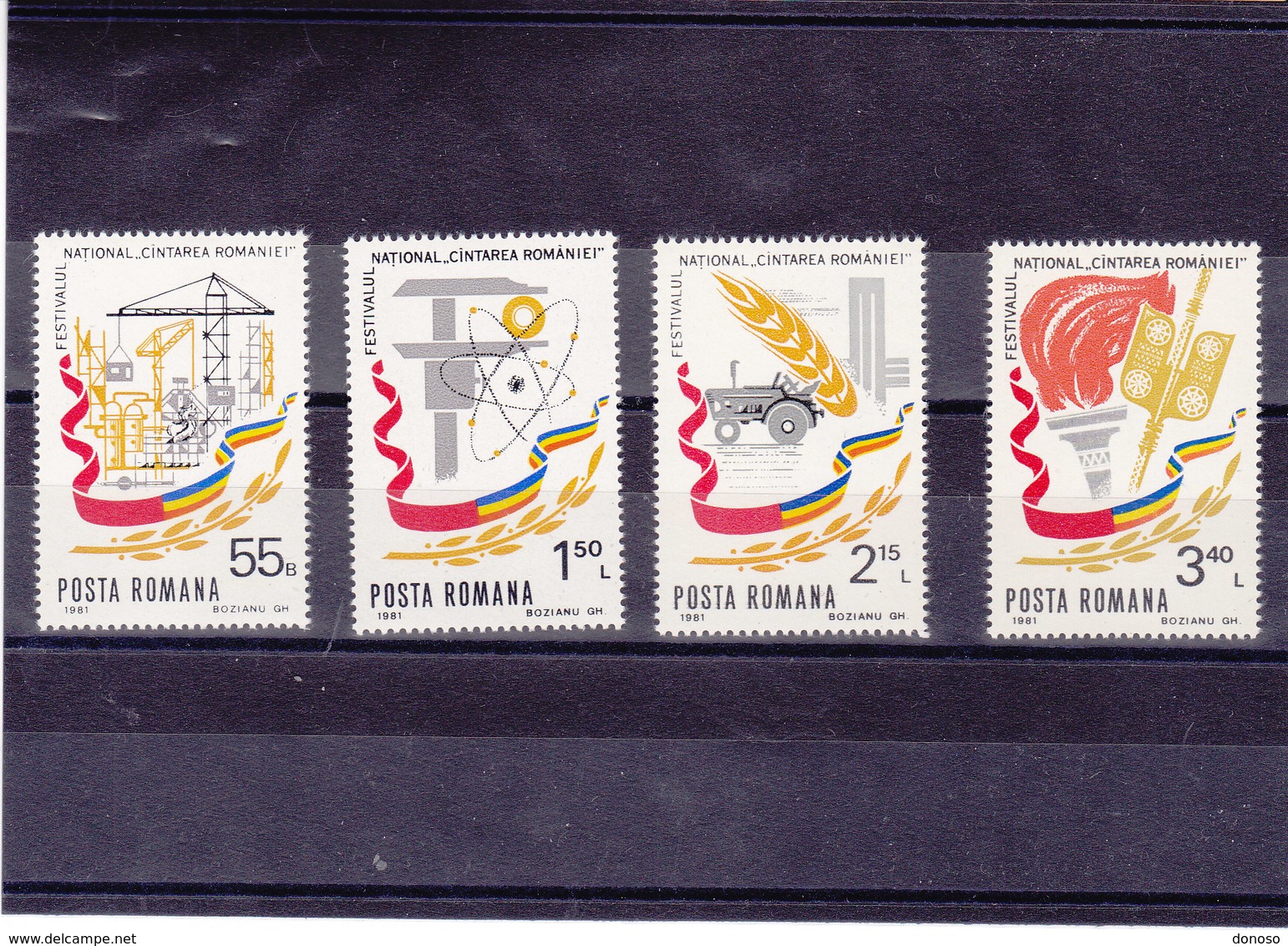 ROUMANIE 1981  Yvert 3333-3336 NEUF** NMNH - Neufs