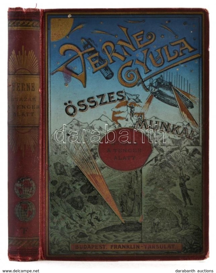 Verne Gyula: Utazás A Tenger Alatt. Átdolgozta: Szász Károly. Bp.,[1924], Franklin-Társulat. Ötödik Kiadás. Számos Képpe - Non Classificati