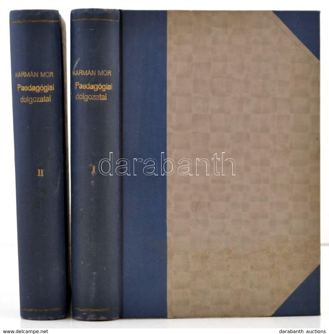 Kármán Mór Paedagógiai Dolgozatai Rendszeres összeállításban I-II. Bp., 1909, Eggenberger-féle Könyvkereskedés. Félvászo - Non Classificati