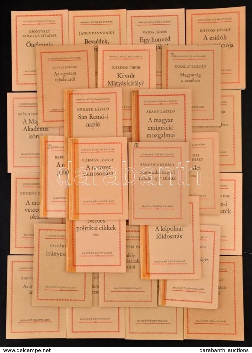 Gondolkodó Magyarok Sorozat 31 Kötete: 
Bp.,1981-1988, Magvet?. Kiadói Papírkötés, Változó állapotban, Közte 12 Volt Kön - Non Classés
