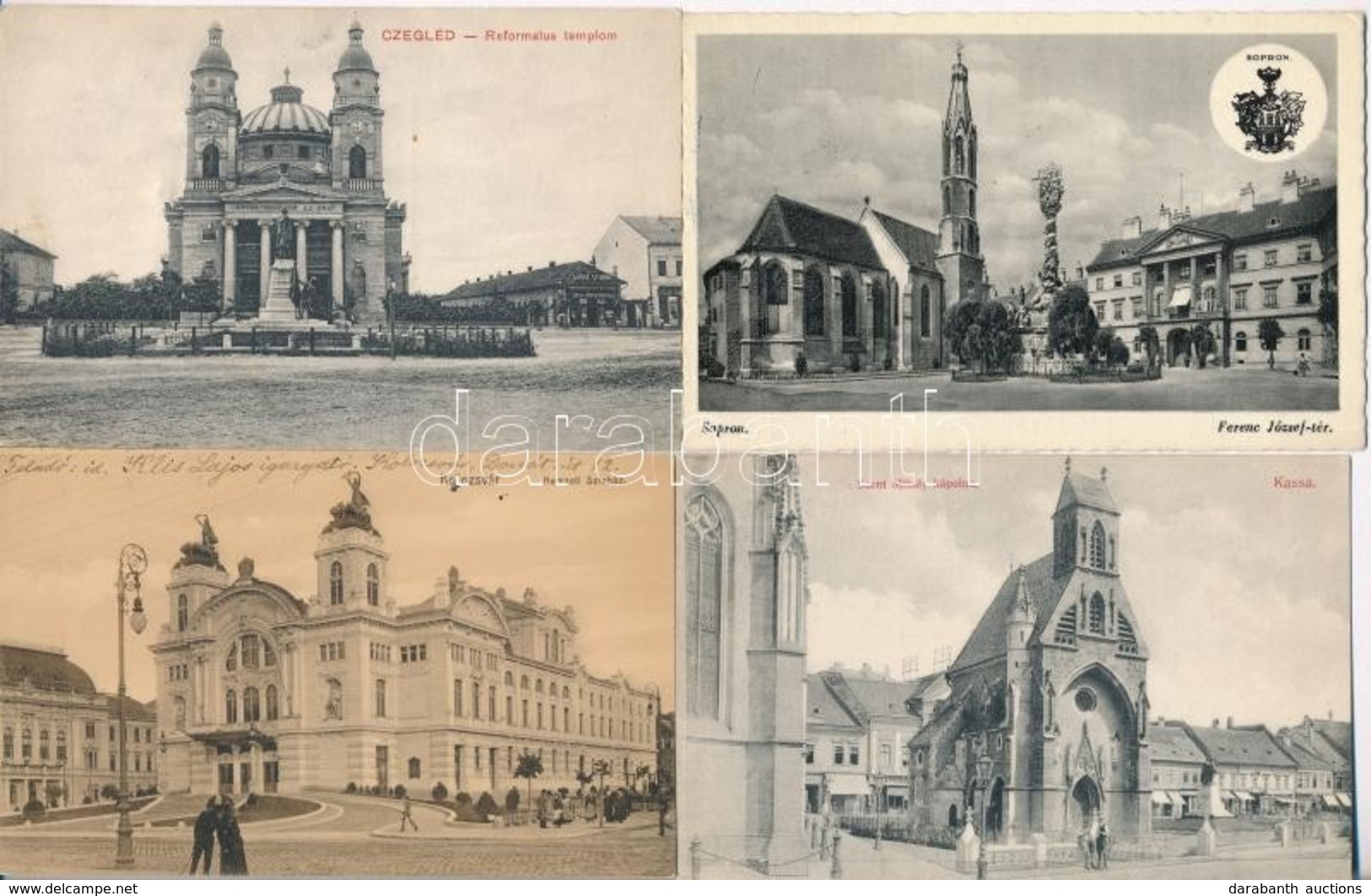 ** * 5 Db RÉGI Képeslap; Kolozsvár, Sopron, Cegléd, Kassa, Budapest / 5 Pre-1945 Postcards; Sopron, Cegléd, Budapest, Ko - Non Classés