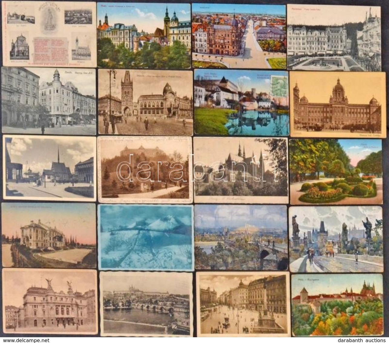 ** * 39 Db RÉGI Cseh Városképes Lap / 39 Pre-1945 Czech Town-view Postcards - Zonder Classificatie