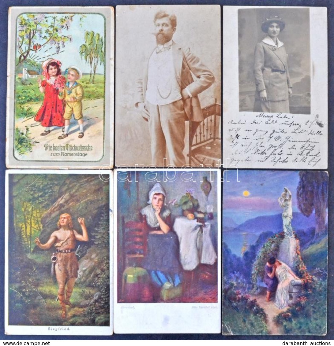 ** * 192 Db F?leg MODERN üdvözl? Motívumlap 12 Db Régi Lappal / 192 Mostly Modern Greeting Motive Postcards With 12 Pre- - Non Classificati