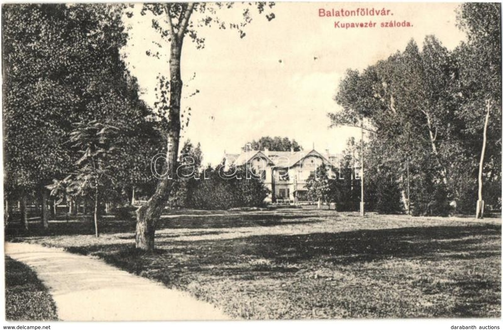 T2 1910 Balatonföldvár, Kupavezér Szálloda. Gerendai Gyula Kiadása - Zonder Classificatie