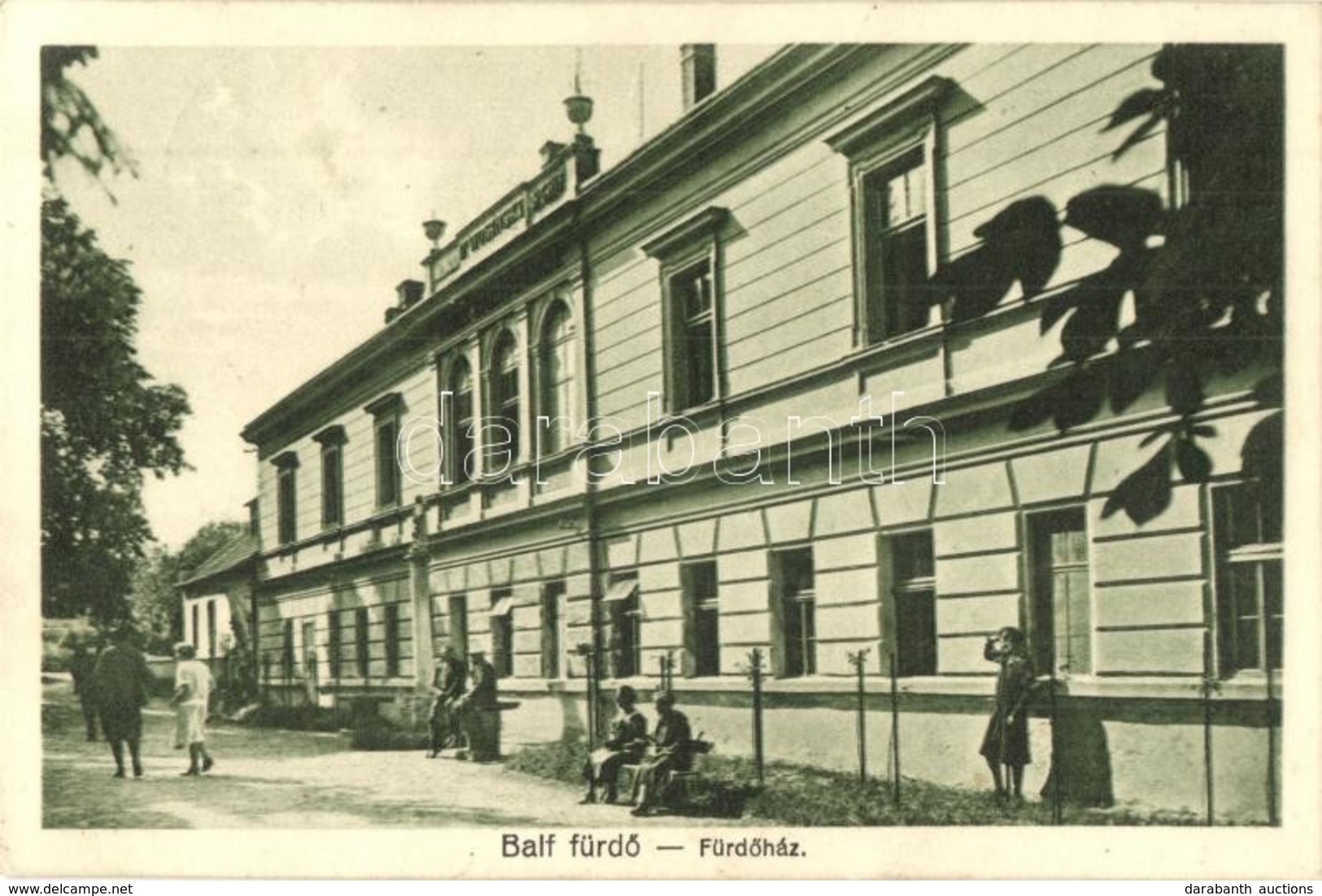 T2 1928 Balf-fürd? (Sopron), Fürd?ház. Lobenwein Harald Fotóm?terme Kiadása - Zonder Classificatie