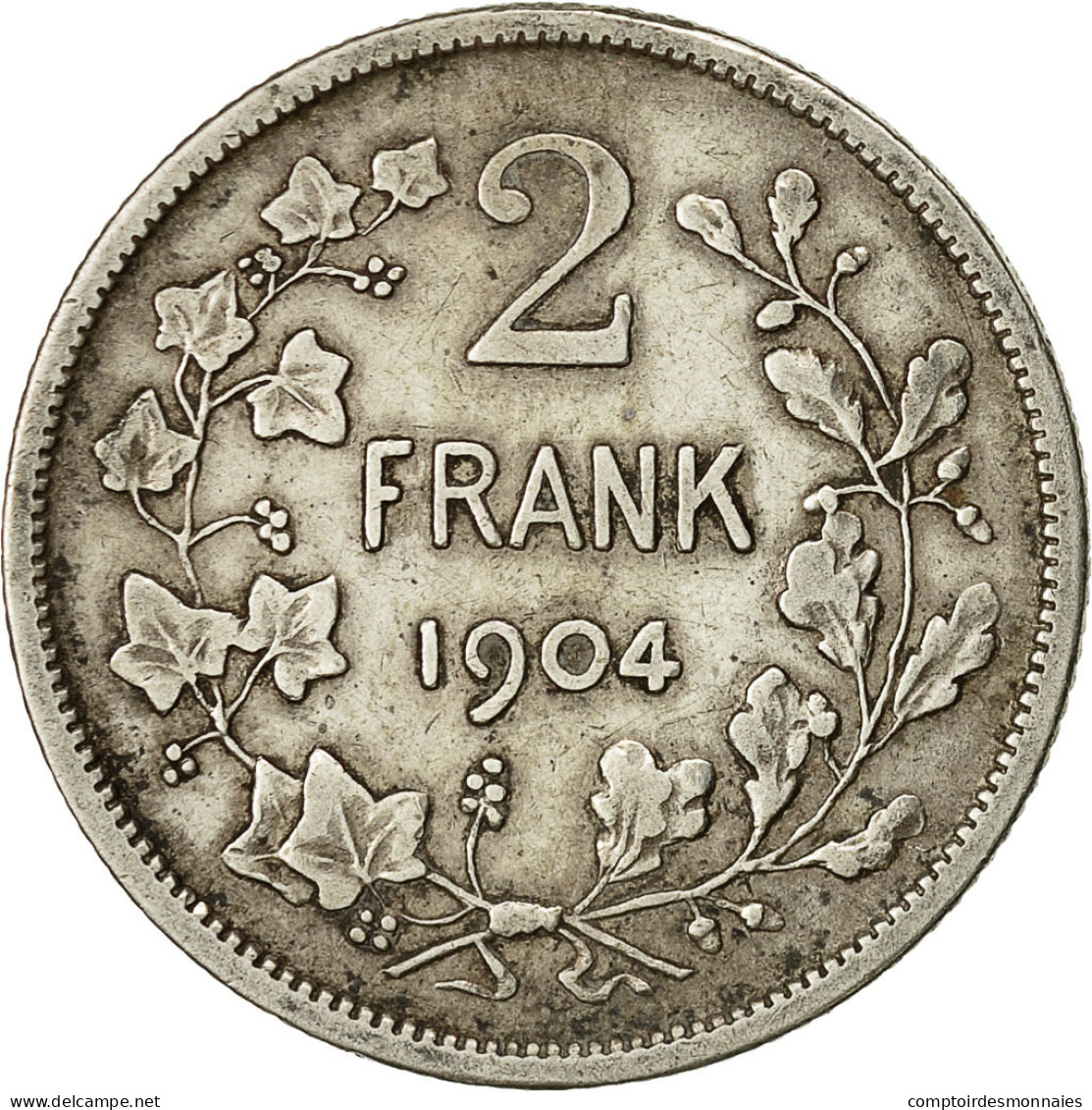 Monnaie, Belgique, 2 Francs, 2 Frank, 1904, TTB, Argent, KM:59 - 2 Francs