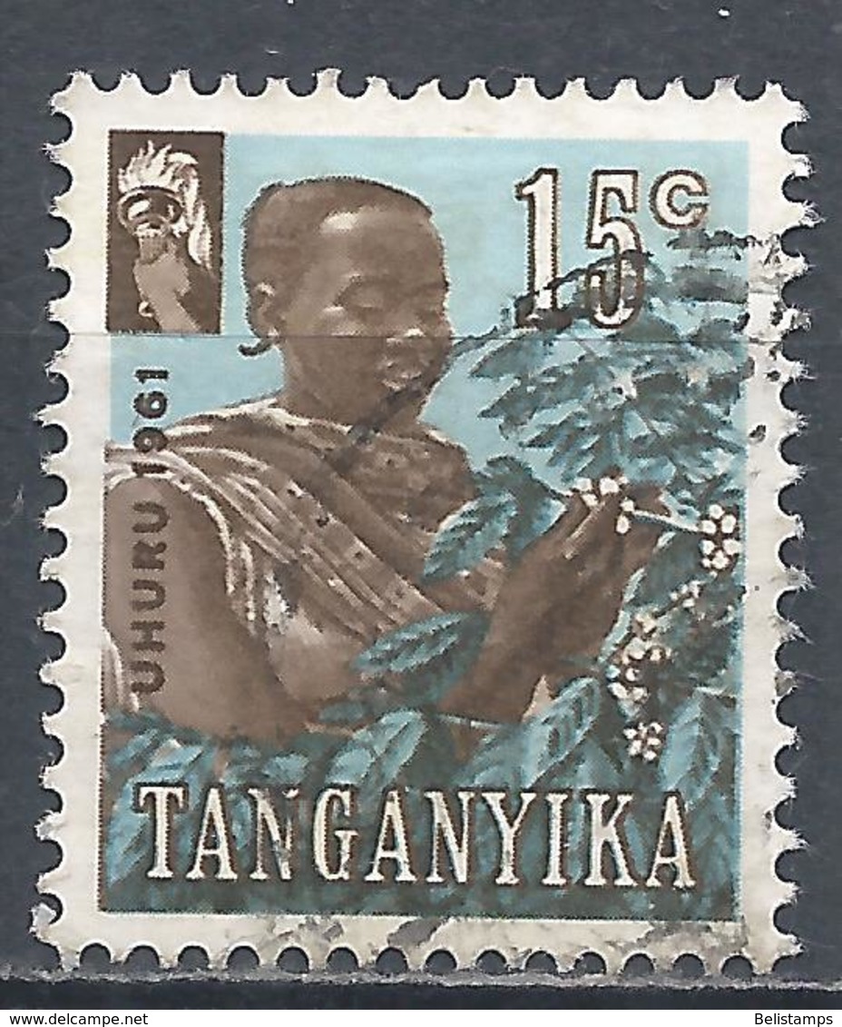 Tanganyika 1961. Scott #47 (U) Coffee Picker * - Autres - Afrique
