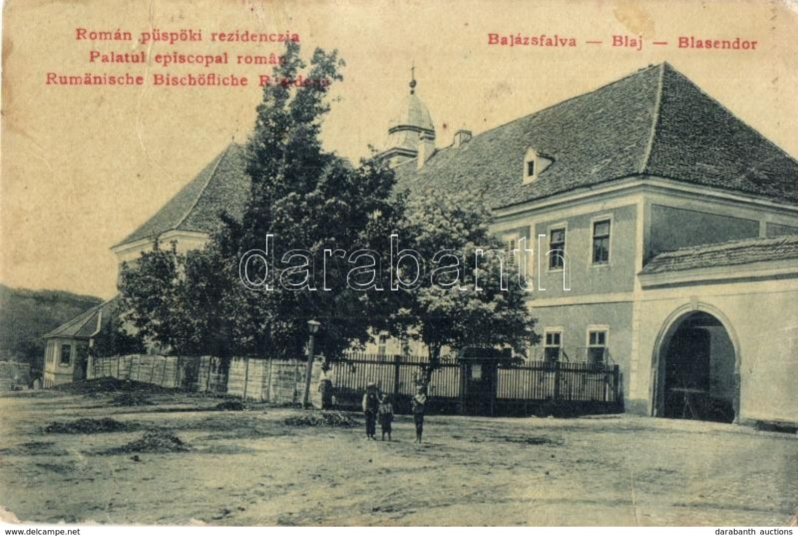 * T3/T4 Balázsfalva, Blasendorf, Blaj; Román Püspöki Rezidencia. W. L. 1857. / Palatul Episcopal Roman / Rumänische Bisc - Unclassified