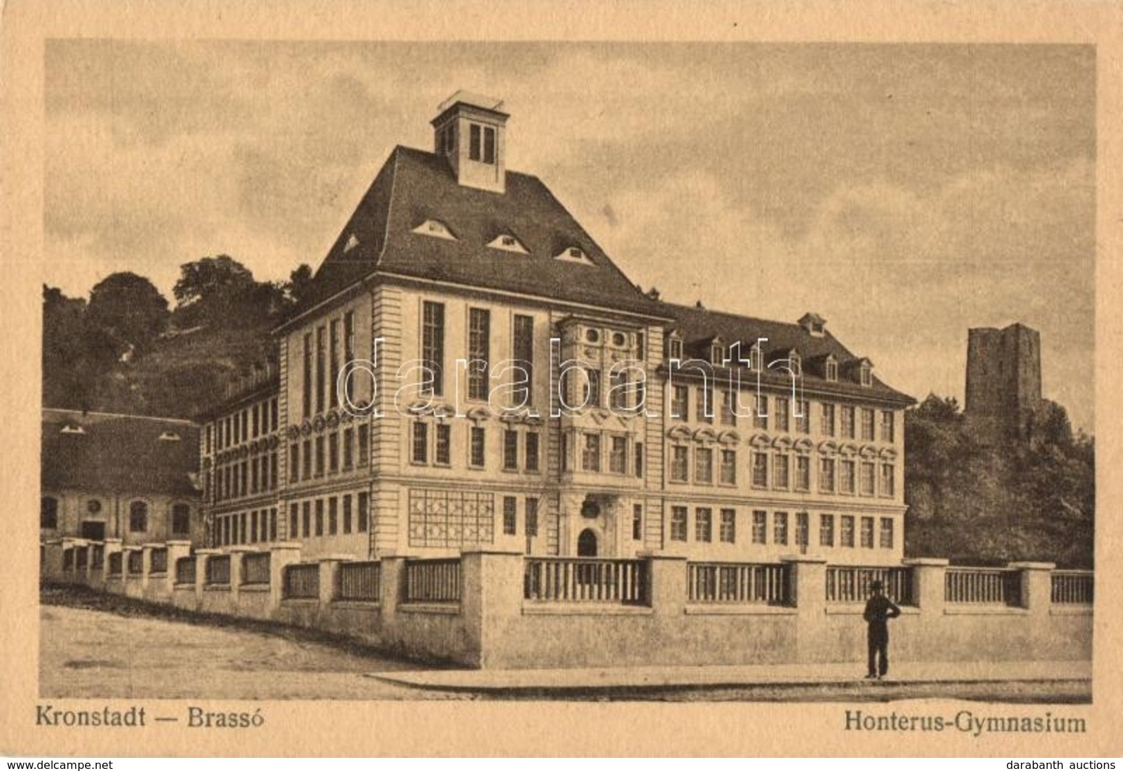 ** T1/T2 Brassó, Brasov, Kronstadt; Honterus Gimnázium. H. Zeidner / Grammar School - Zonder Classificatie