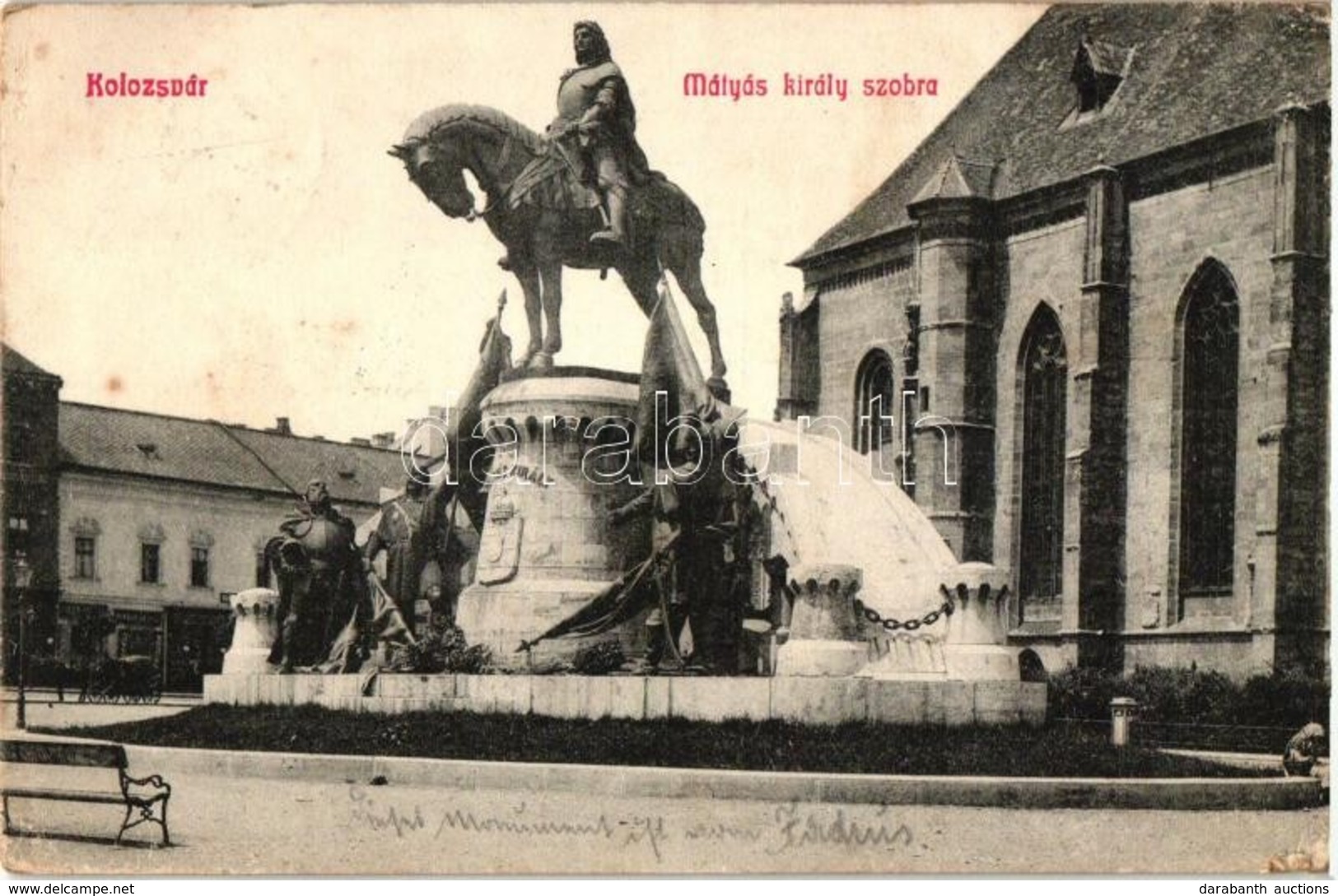 T2/T3 Kolozsvár, Cluj; Mátyás Király Szobor, Kiadja Fuhrmann Miklós / Statue Of King Matthias (EK) - Ohne Zuordnung