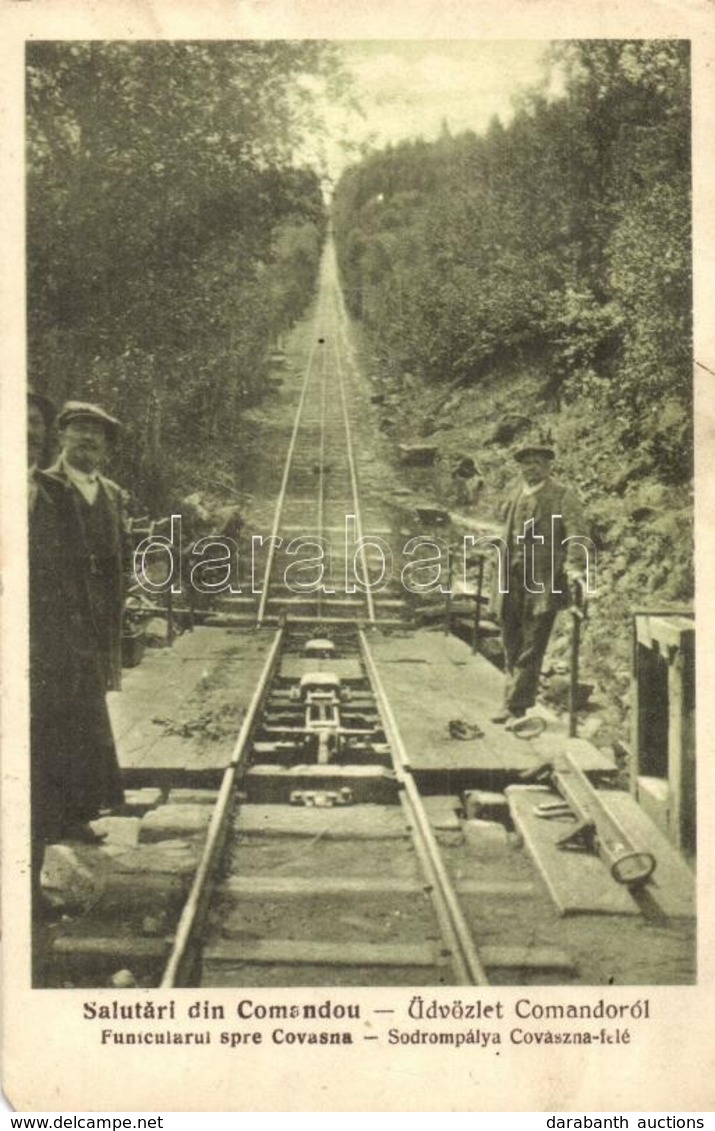 T2/T3 Kommandó, Comando, Comandau; Sikló Sodronypálya Kovászna Felé / Funicular To Covasna (EB) - Zonder Classificatie